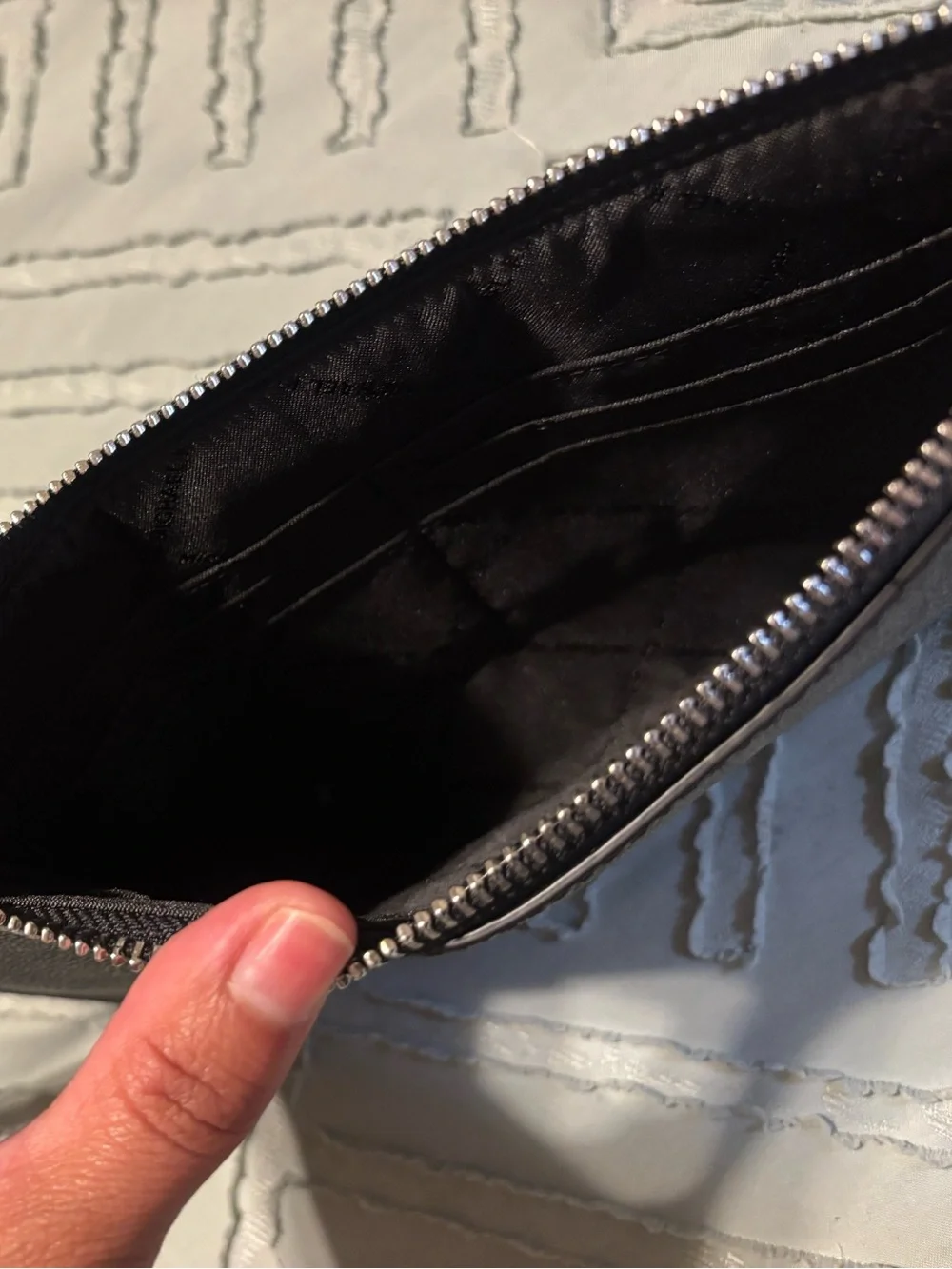 Michael Kors Black Logo-Print Wristlet Clutch